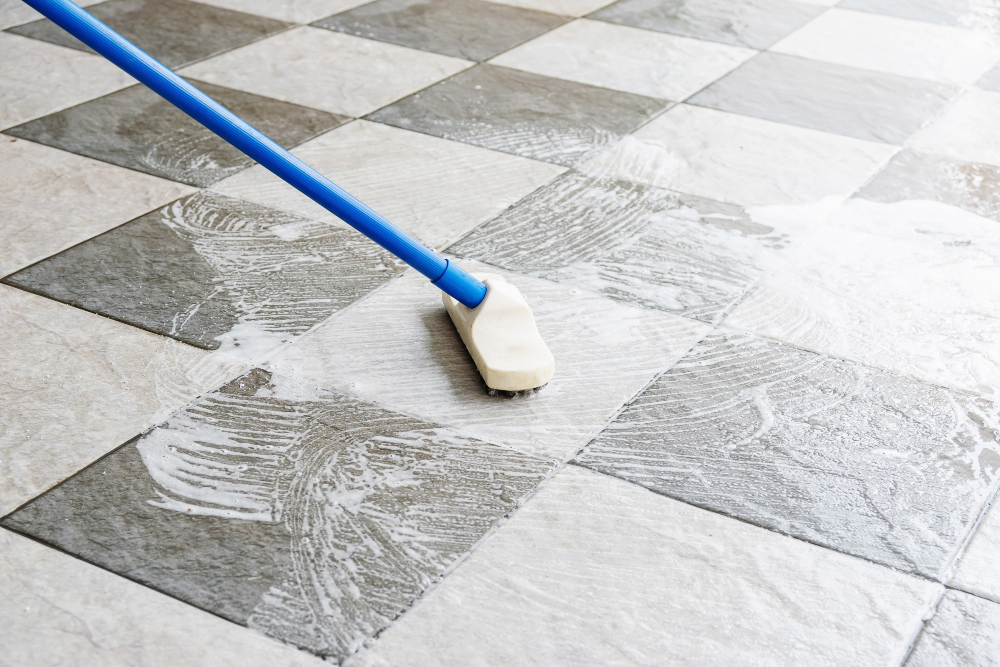 Tile Floor Cleaning